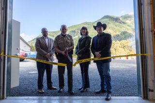 Scott Brummer at a ribbon cutting ceremony
